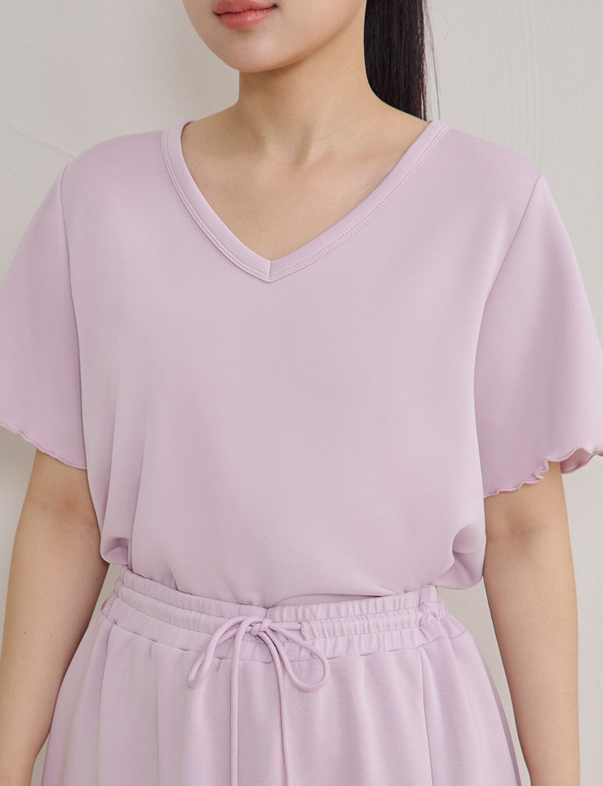 Instant Cool Cloud Cotton V-Neck Plus Size Tee
