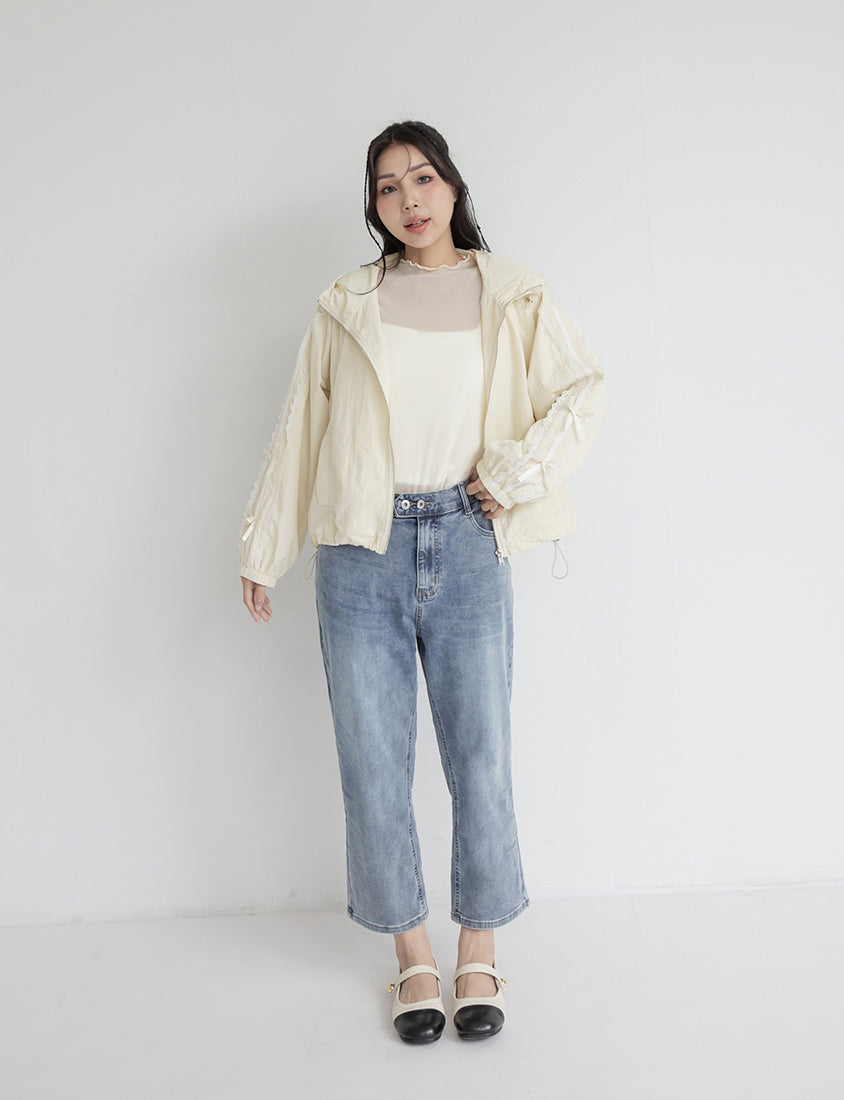 Zero Restriction Cloud Denim Plus Size Cropped Jeans (Short)
