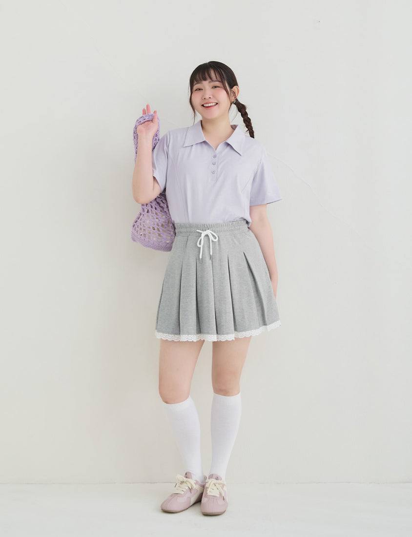 Cooling Slim Fit Polo Plus Size Top