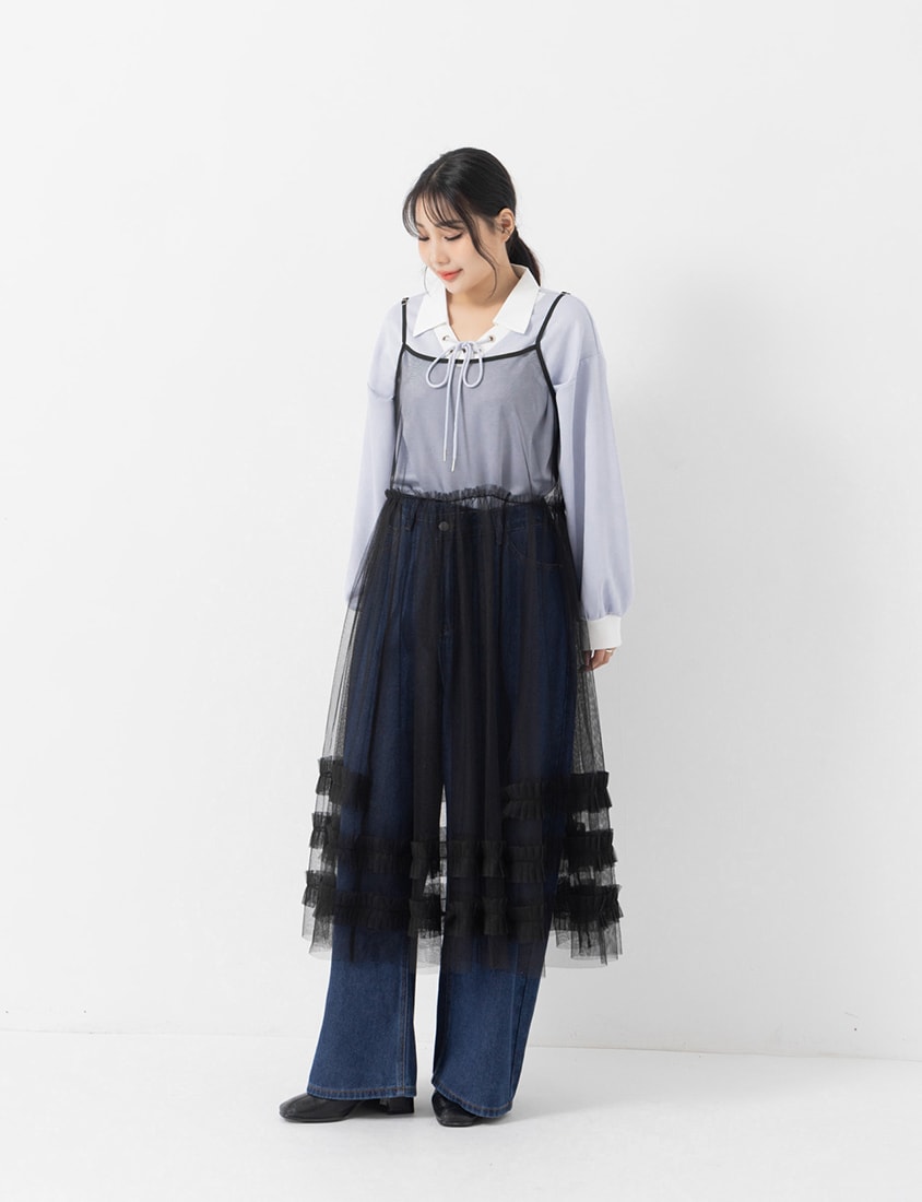 Adjustable Tiered Plus Size Long Vest
