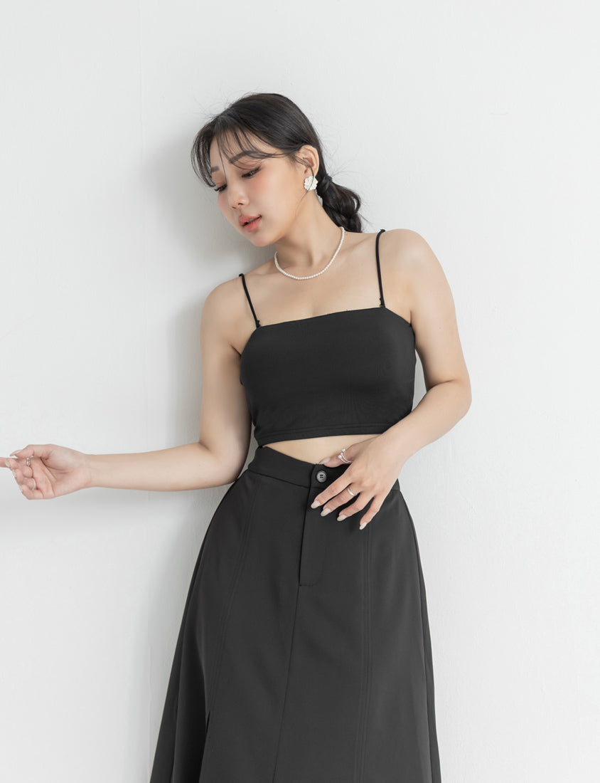Cooling Skin-Friendly Cropped Bandeau Plus Size Bra Top