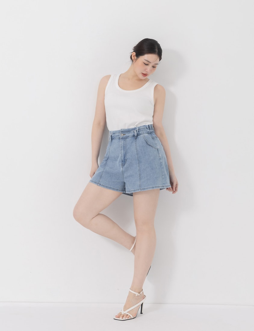 Basic Ribbed Sleeveless Plus Size Tank Top