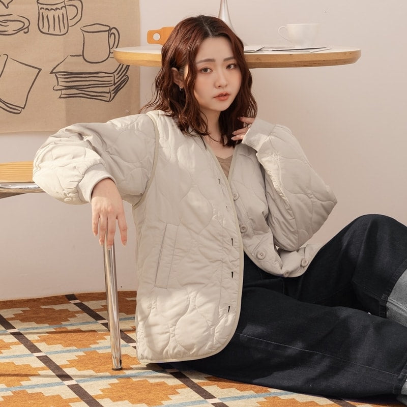 Japanese Style Water-Repellent 2-Way Padded Plus Size Coat