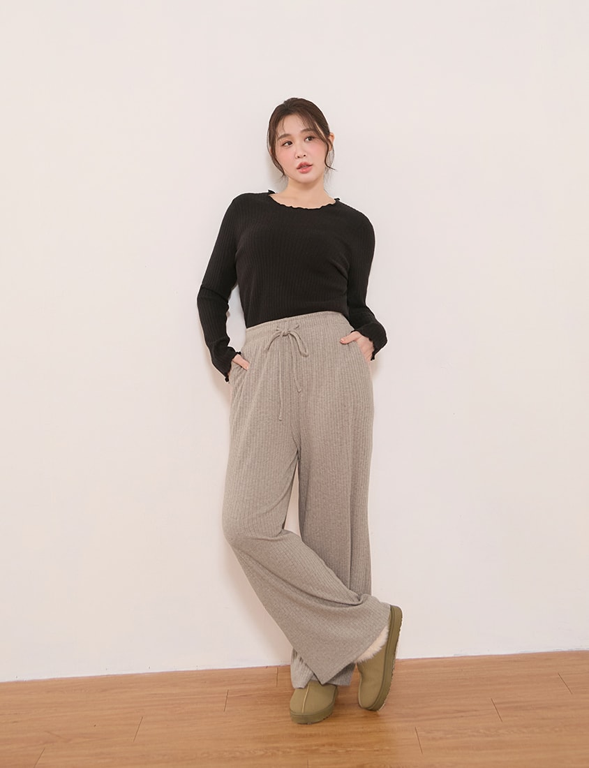Mochi-Soft Slimming Cashmere Plus Size Long Pants