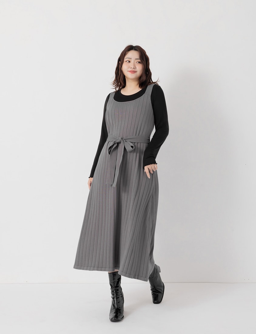 Sheer Tencel Wool Crew Neck Plus Size Long Sleeve Top