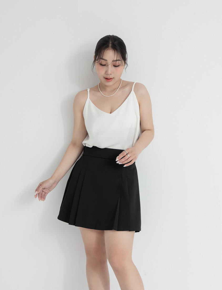 MISS. Elegant Wrinkle-Resistant Pleated Chiffon Plus Size Skirt
