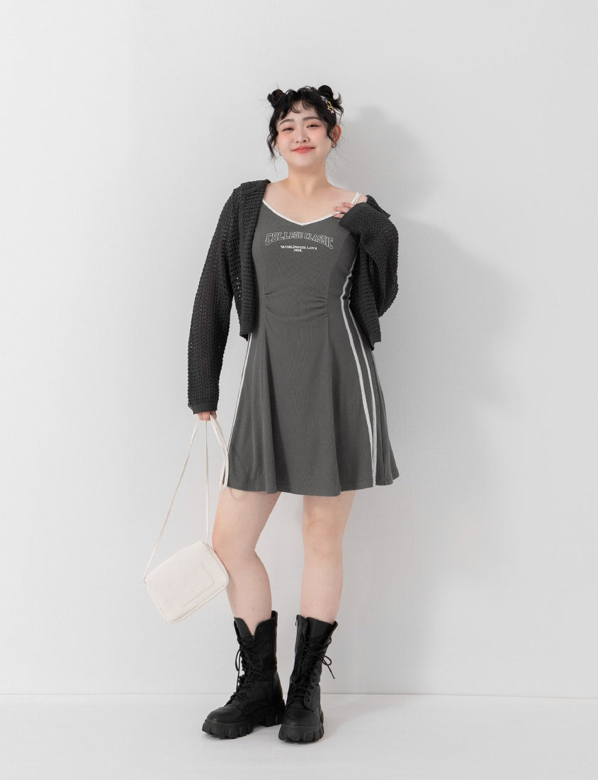 Ice Silk Button-Up Hooded Plus Size Knit Cardigan