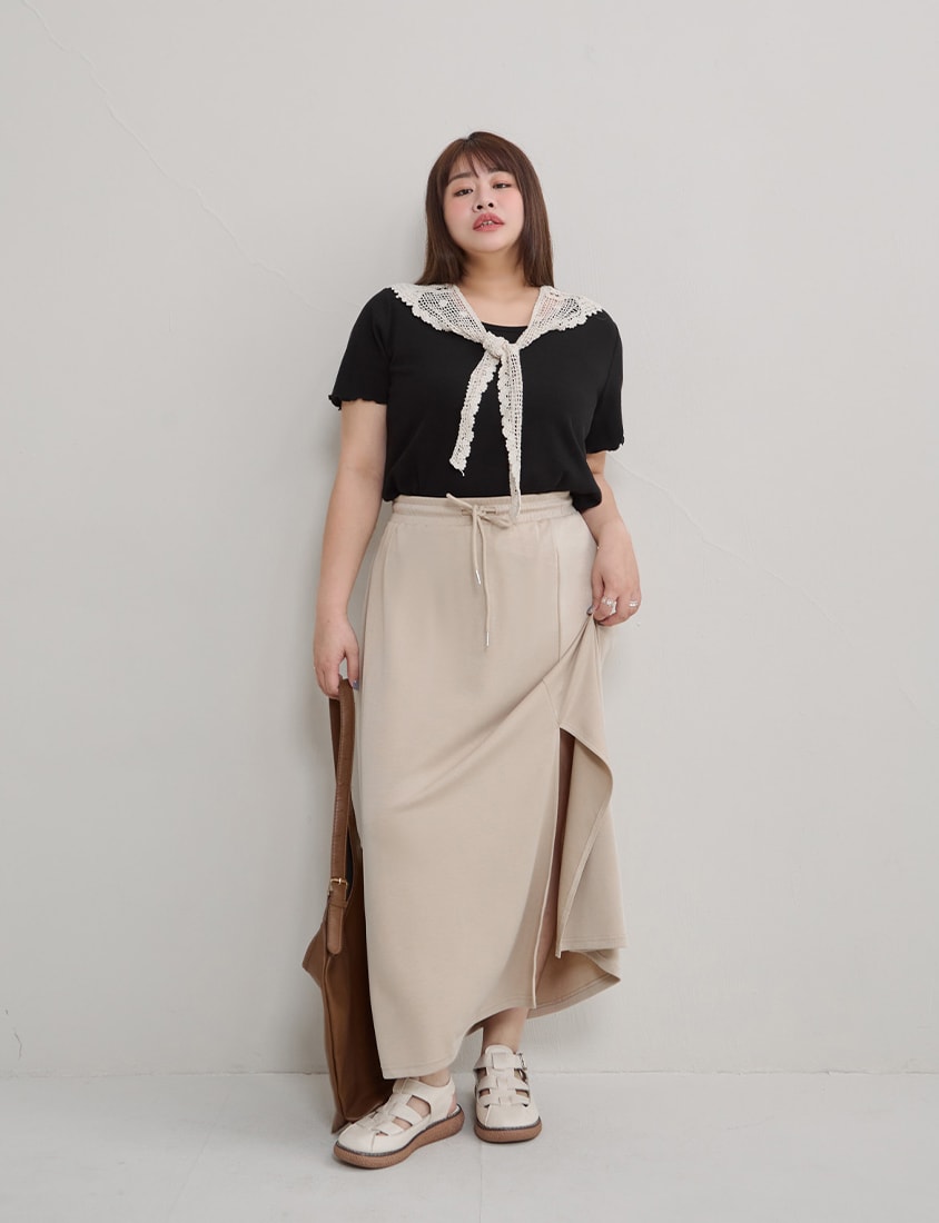 Instant Cool Cloud Cotton Crewneck Plus Size Tee