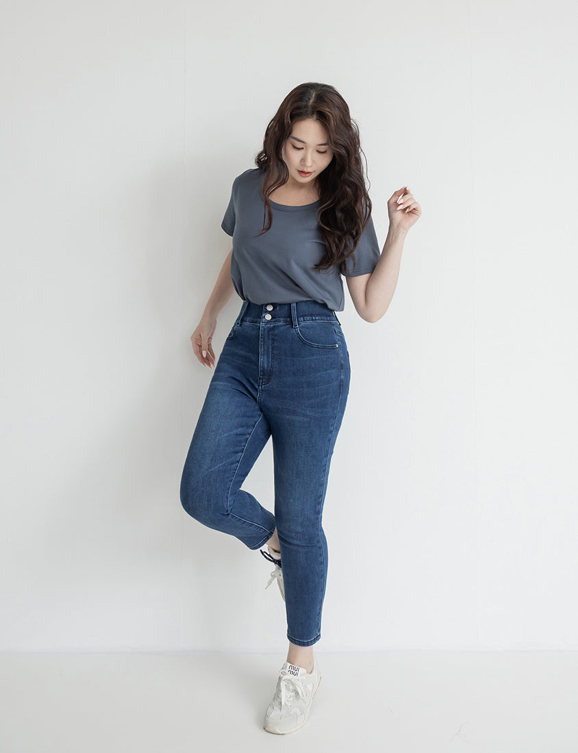 Push-Up High Waist Tummy-Control Plus Size Jeans