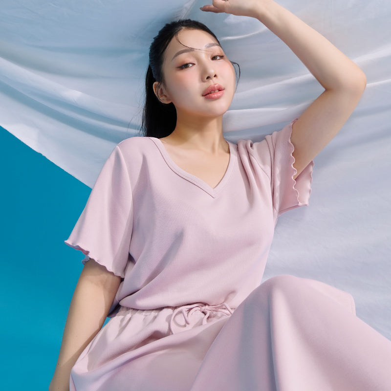 Instant Cool Cloud Cotton V-Neck Plus Size Tee
