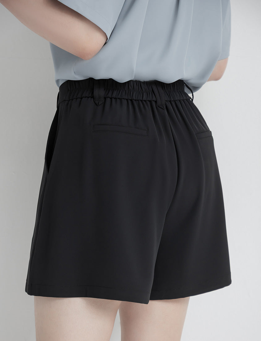 MISS. Silky Cooling A-Line Plus Size Tailored Shorts