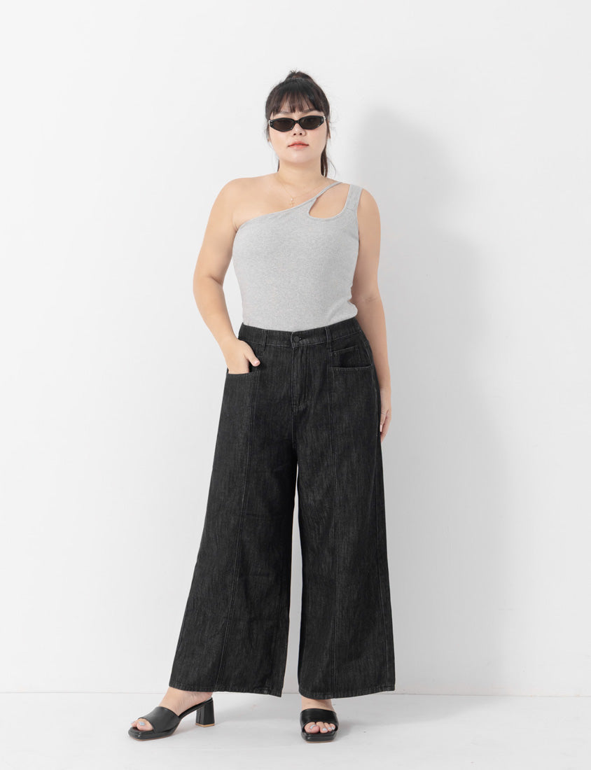 Pobra Sexy Cut-Out Ribbed Plus Size Bra Top