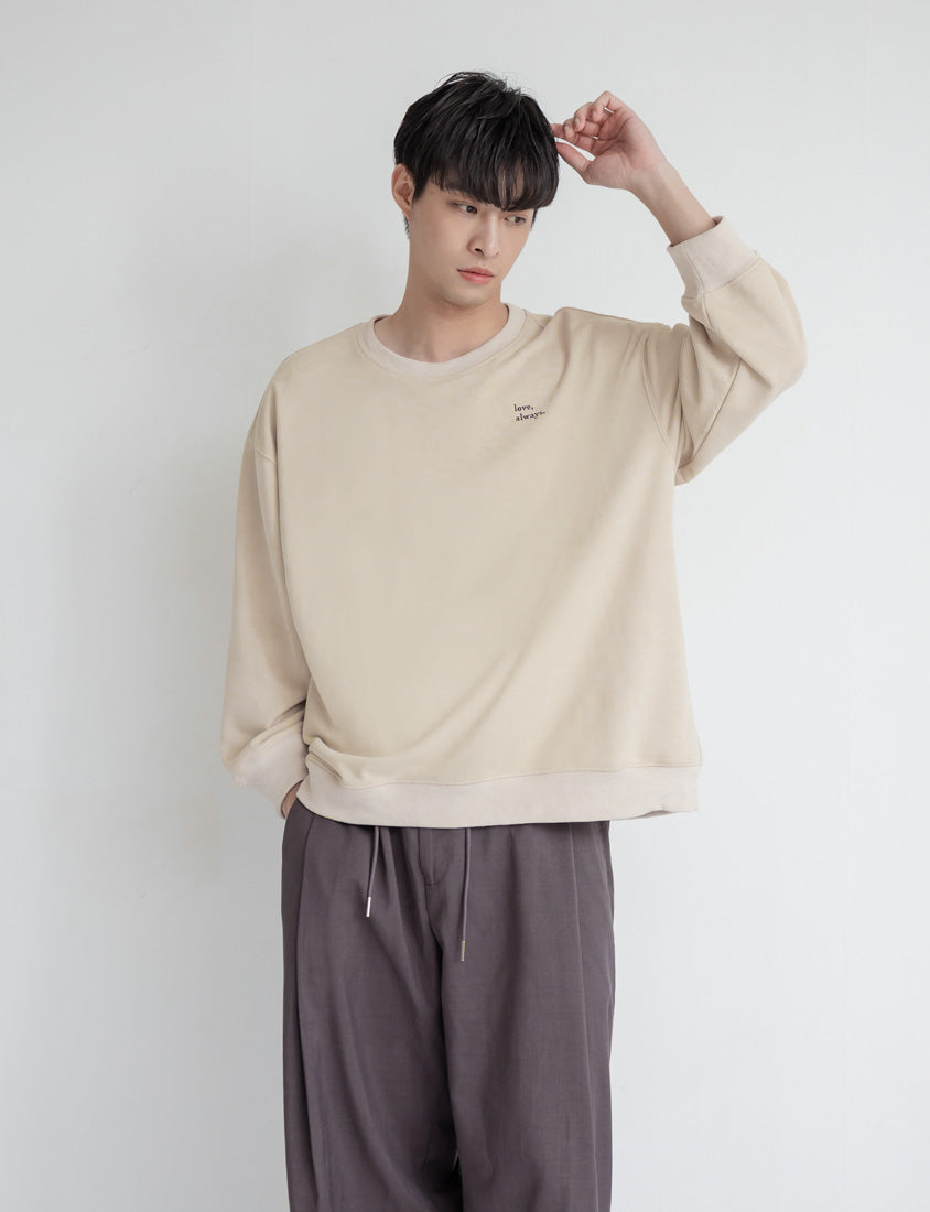 Matching Embroidered Plus Size Oversized Sweatshirt (UNISEX)