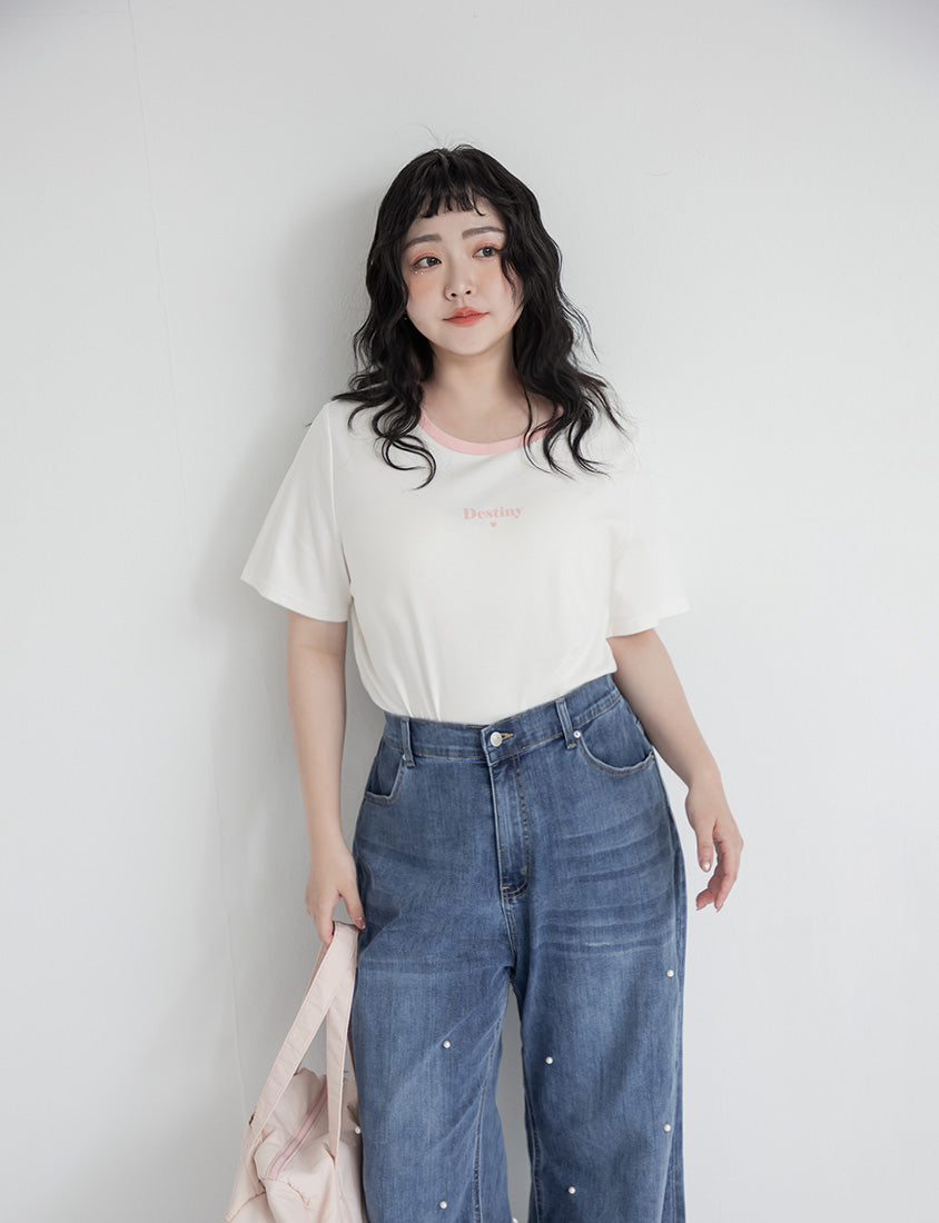 Instant Cooling Flocked Oversized Plus Size Tee