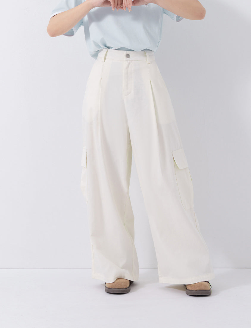 Cooling Lyocell Twill Cargo Plus Size Pants
