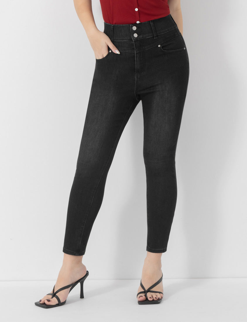Ultra High Waist Tummy Flattering Long Leg Plus Size Jeans