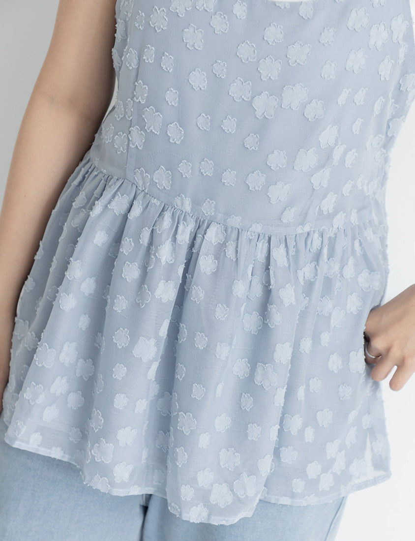 Japanese Floral Jacquard Strap Plus Size Cami Vest