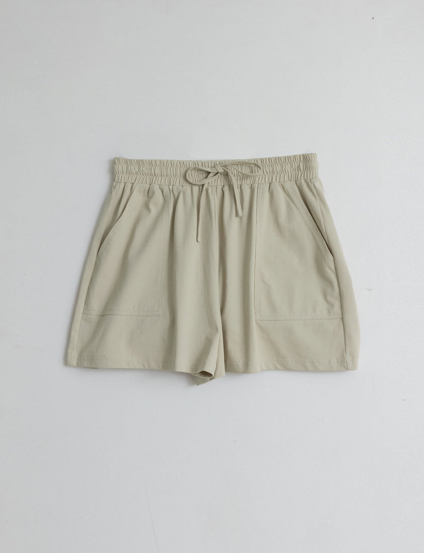 Instant Icy Cooling Sorona Drawstring Plus Size Shorts