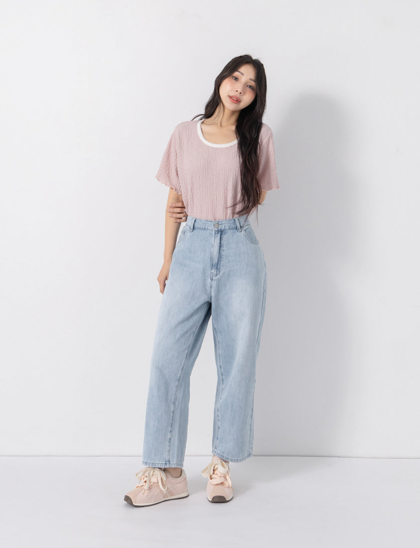 Pear-Shaped Friendly! Perfect Fit Slim Straight Cropped Plus Size Jeans