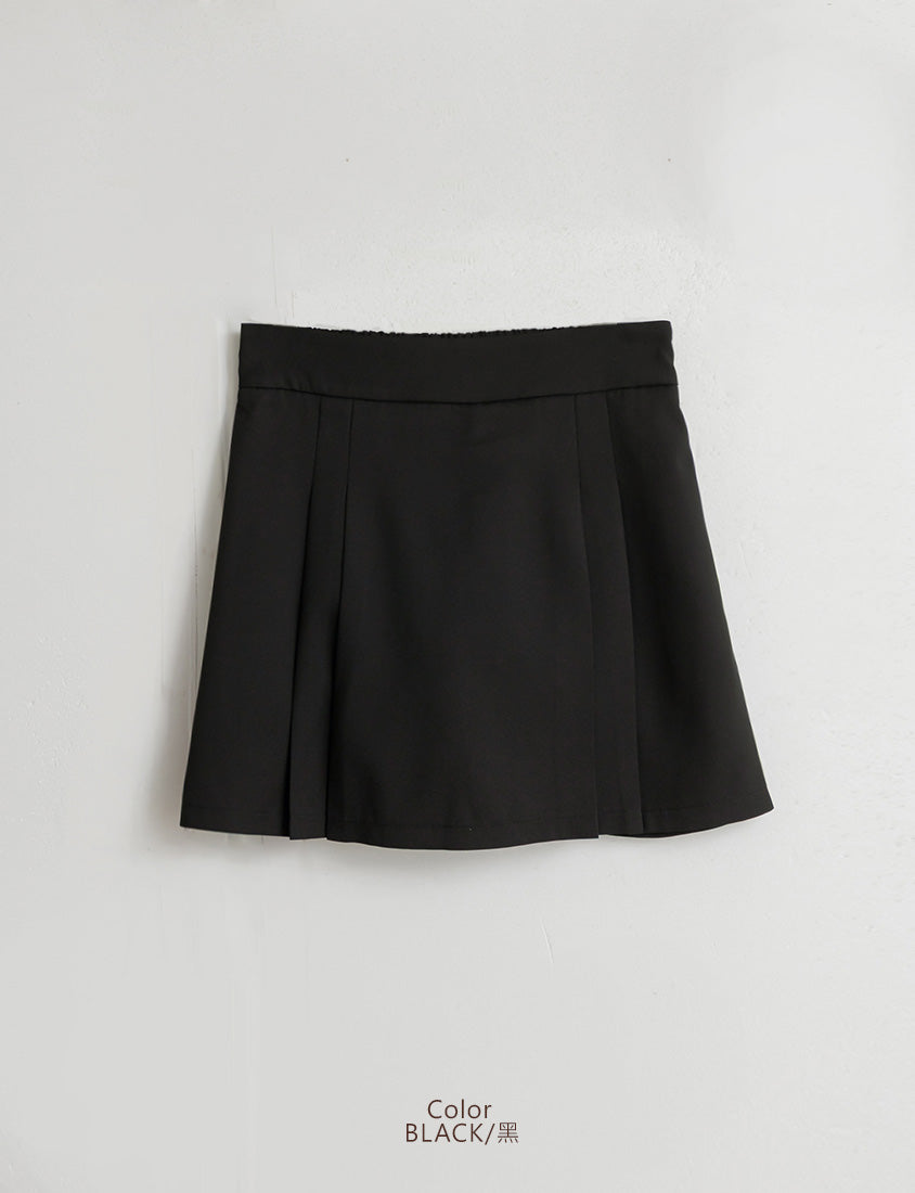 MISS. Elegant Wrinkle-Resistant Pleated Chiffon Plus Size Skirt