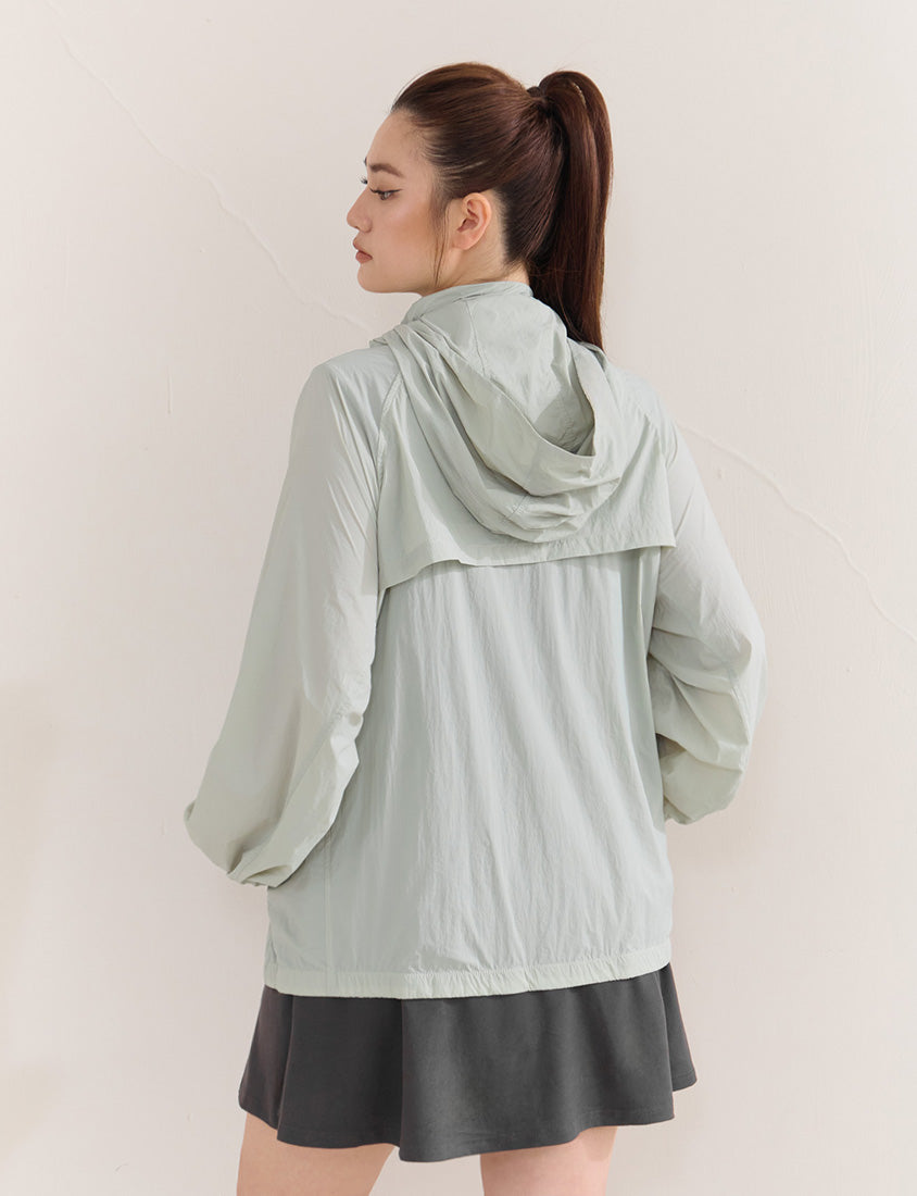 Instant Cooling UV-Protection Oversized Hooded Plus Size Jacket