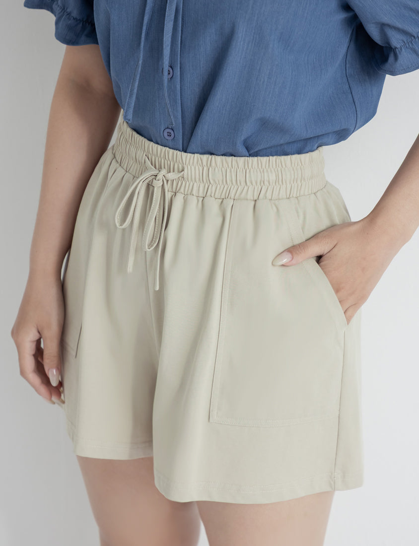Instant Icy Cooling Sorona Drawstring Plus Size Shorts