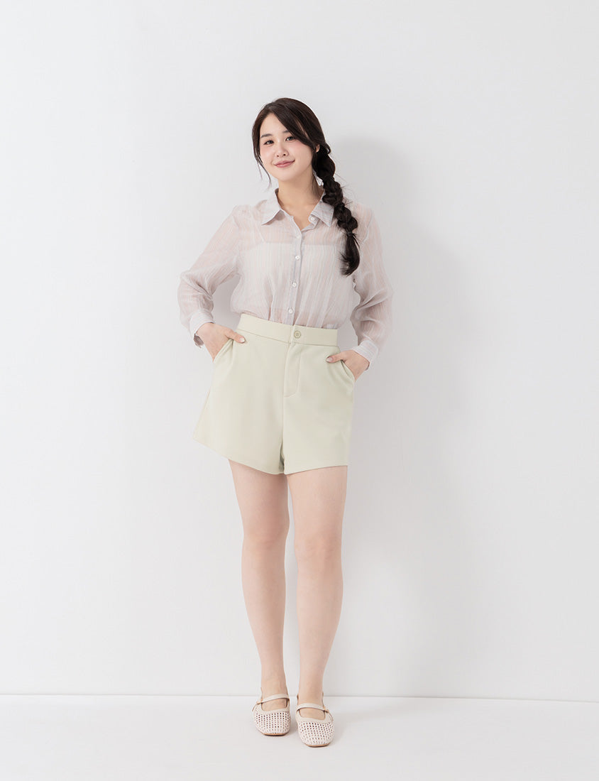 Standard Perfect Fit Structured Cloud Cotton Plus Size Shorts