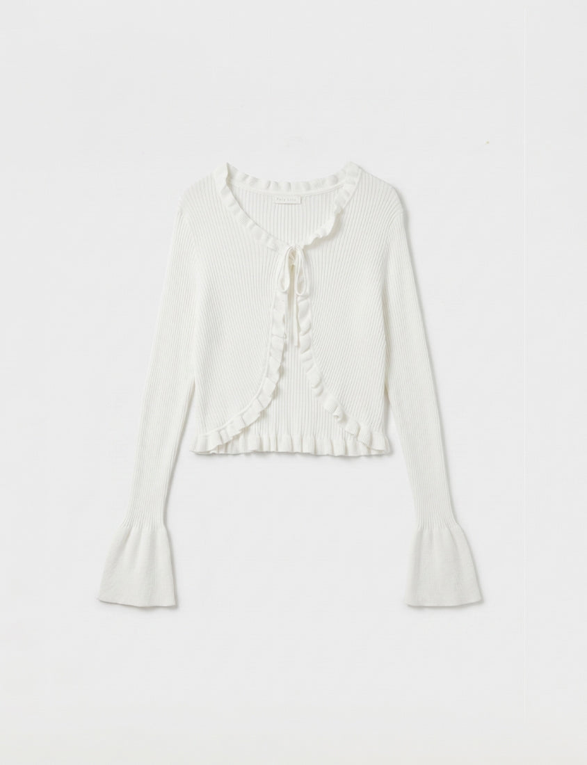 Instant Cooling Tencel Blend Tie-Front Knit Plus Size Cardigan