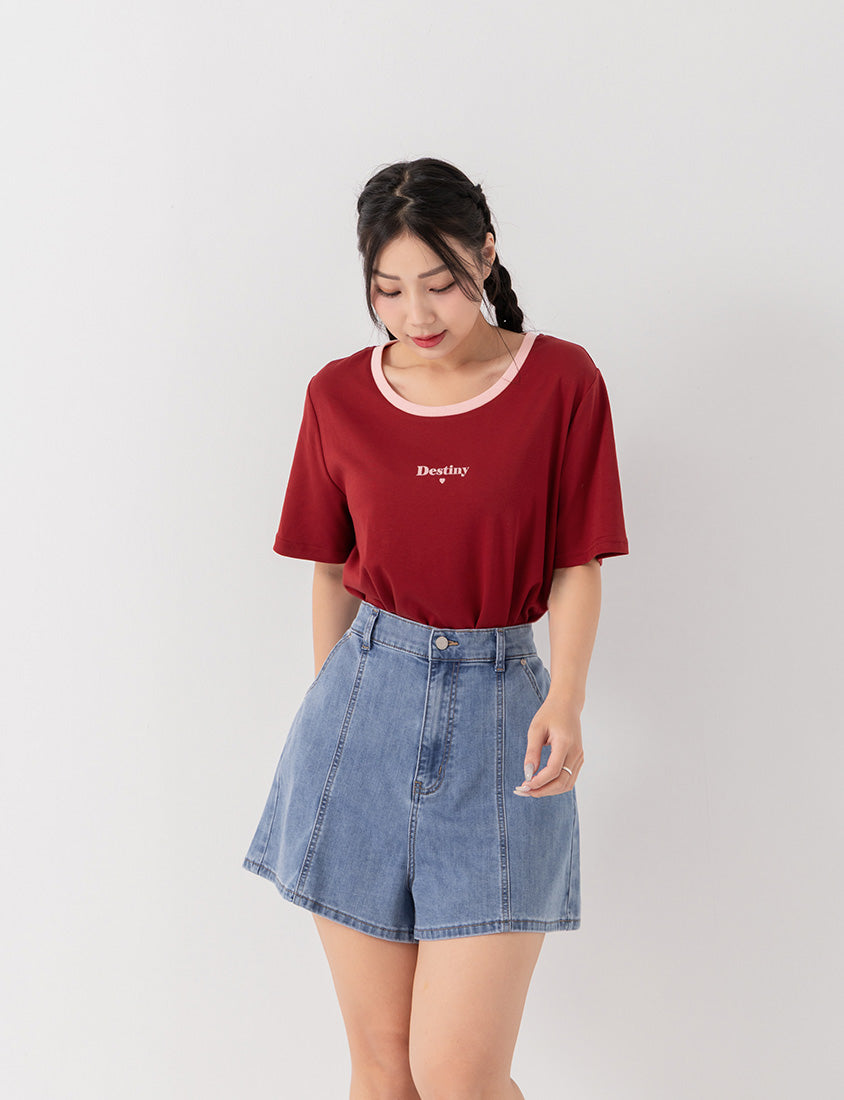 Pear-Shaped Friendly! Perfect Fit Slim Fit A-Line Plus Size Denim Shorts