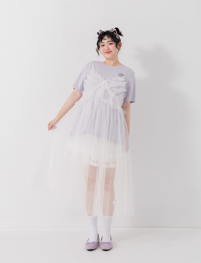 Poly Lulu x UGLY MEWS Collab Oversized Tee