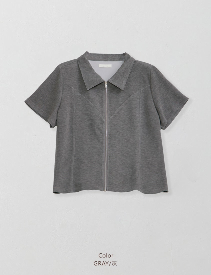 Instant Cool Cloud Cotton Double Zip Plus Size Shirt