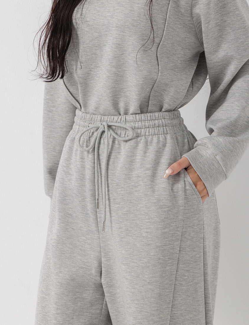 QQ Yogurt Touch Cotton Slimming Curved-Leg Plus Size Pants