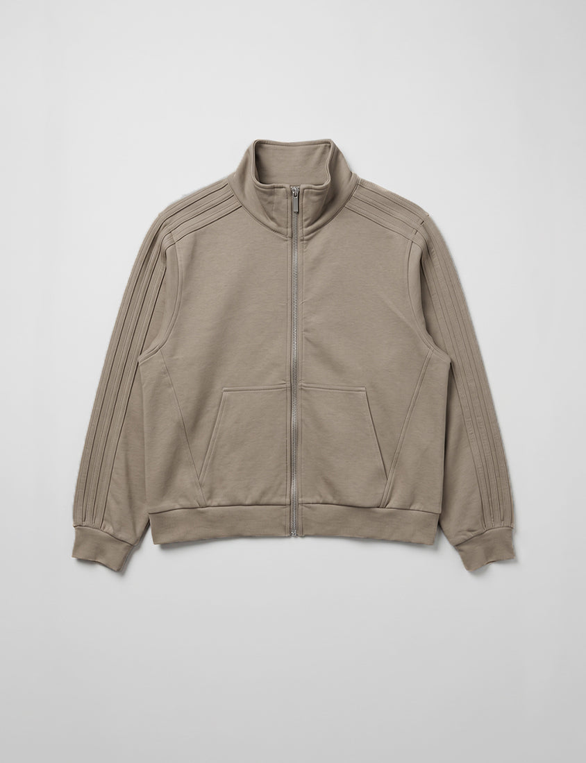 Webbing Contrast Cloud Cotton Cropped Plus Size Jacket