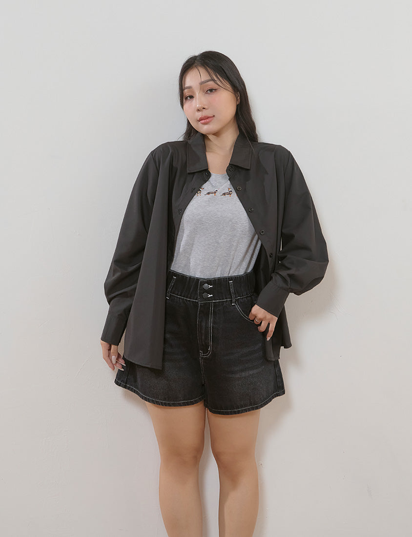 Icy Cooling Minimal Sun Protection Plus Size Shirt