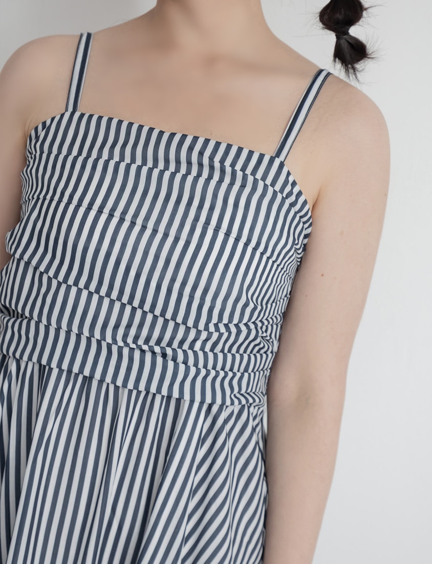 Vacay Stripe Adjustable Strap Plus Size Maxi Dress