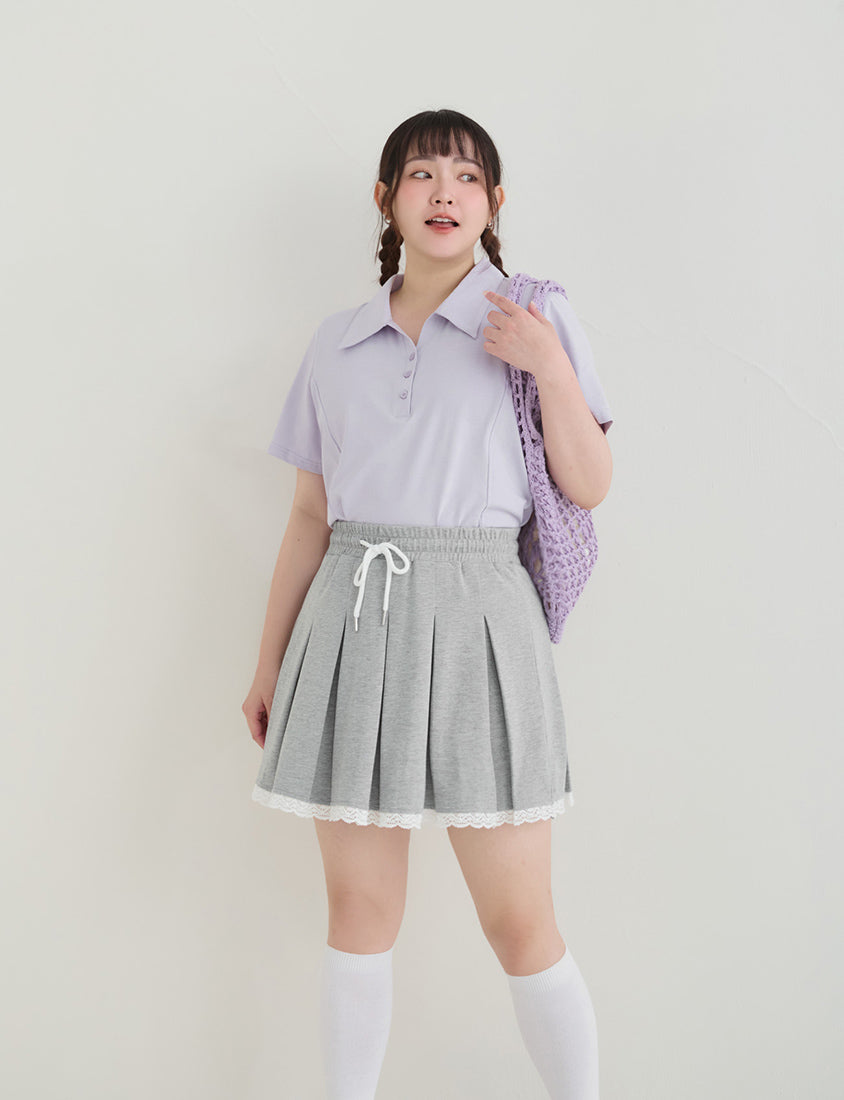 Cooling Slim Fit Polo Plus Size Top