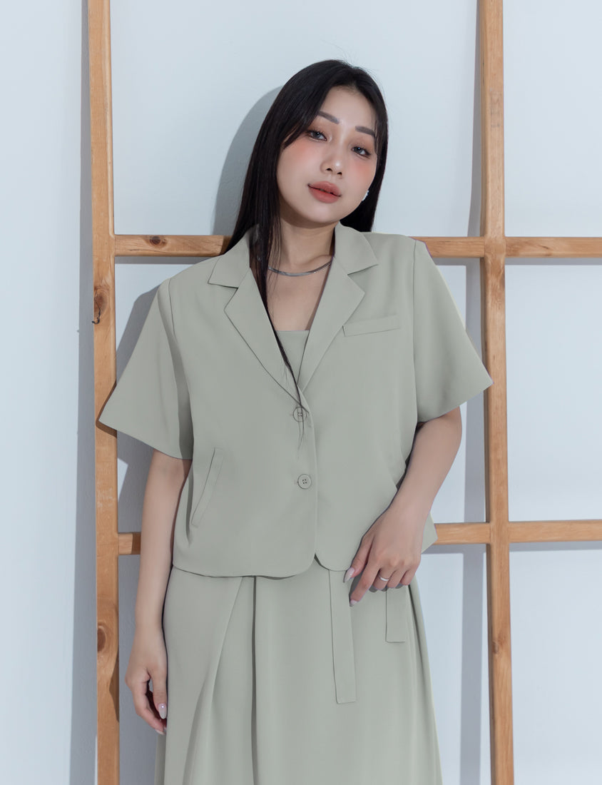 MISS. Silky Cool Refined Tailored Plus Size Blazer