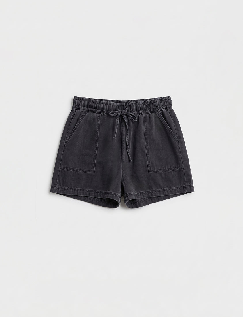 Cooling Soft Drawstring Plus Size Denim Shorts