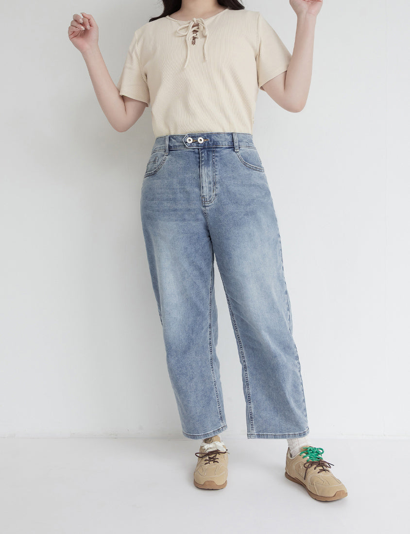 Zero Restriction Cloud Denim Plus Size Cropped Jeans (Regular)