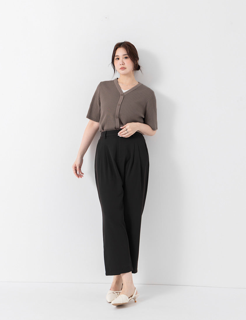 MISS. Cool Touch Wrinkle-Resistant Tailored Cropped Suit Plus Size Pants