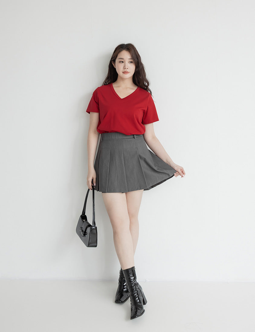 Upgraded 2.0! V-Neck Plus Size Slim Tee
