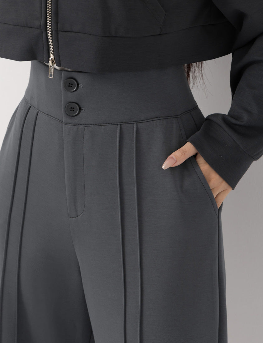 MUA! Cloud Cotton High Waist Double Seam Plus Size Pants