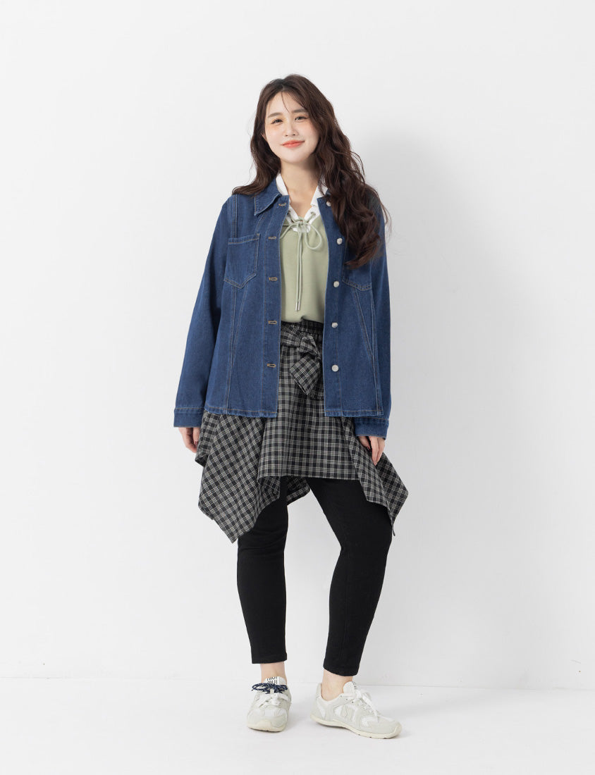 Crowds' Favorite Slimming Plus Size Wool-Fleece Black Jeans