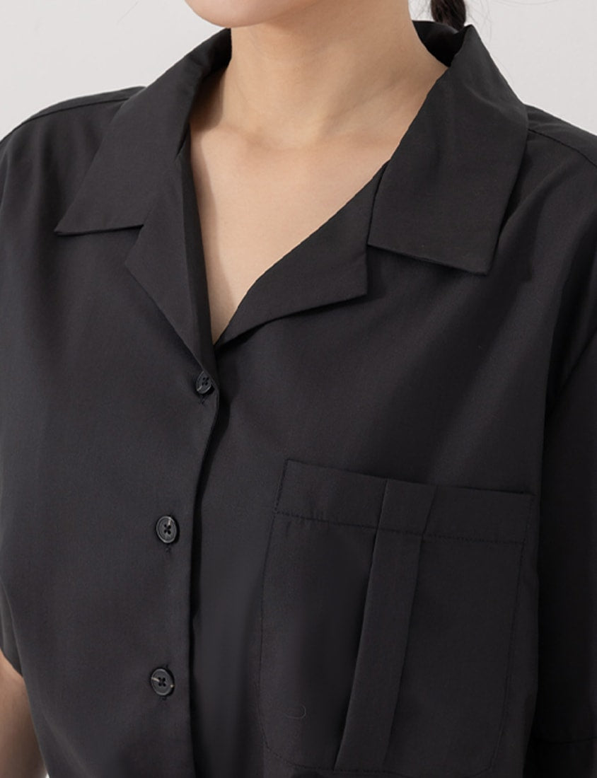 Instant Cooling Cuban Collar Oversized Sun Protection Plus Size Shirt