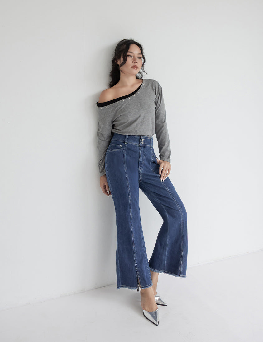 MUA! Sweet & Cool Asymmetrical One-Shoulder Plus Size Top