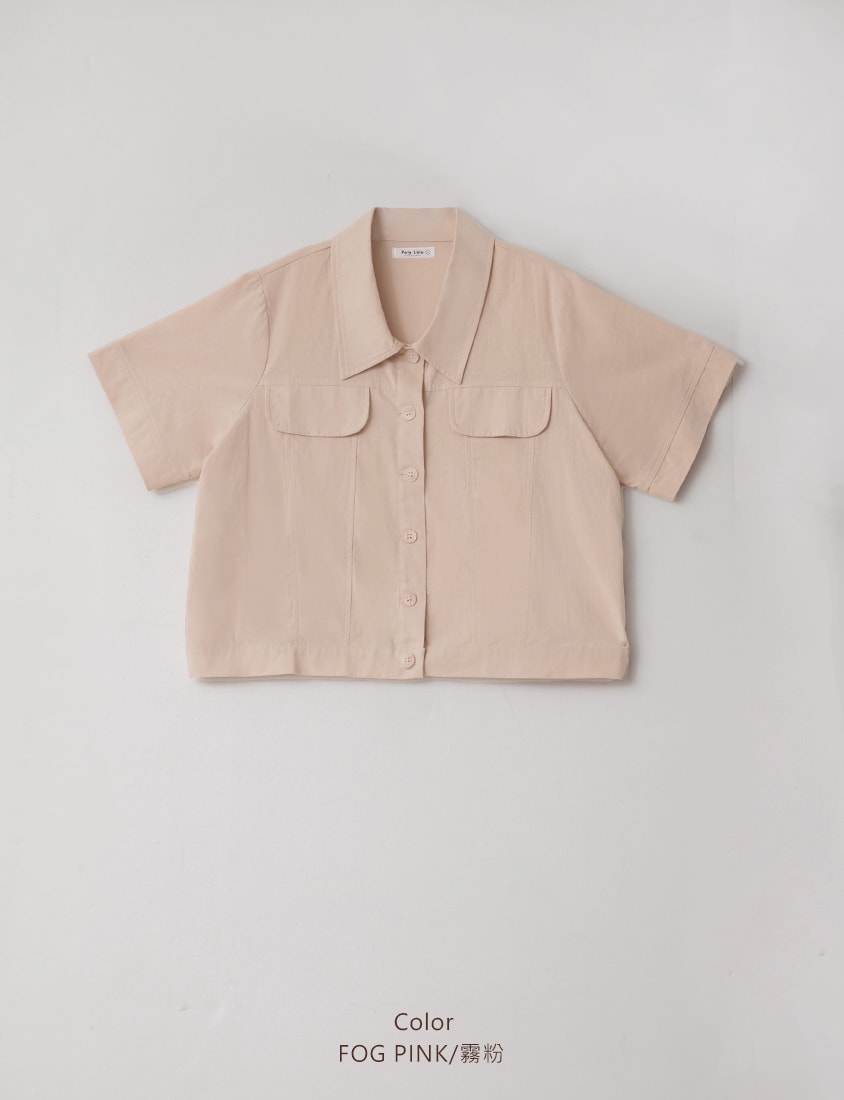 Spring Cotton Linen Stitch Plus Size Short Sleeve Shirt