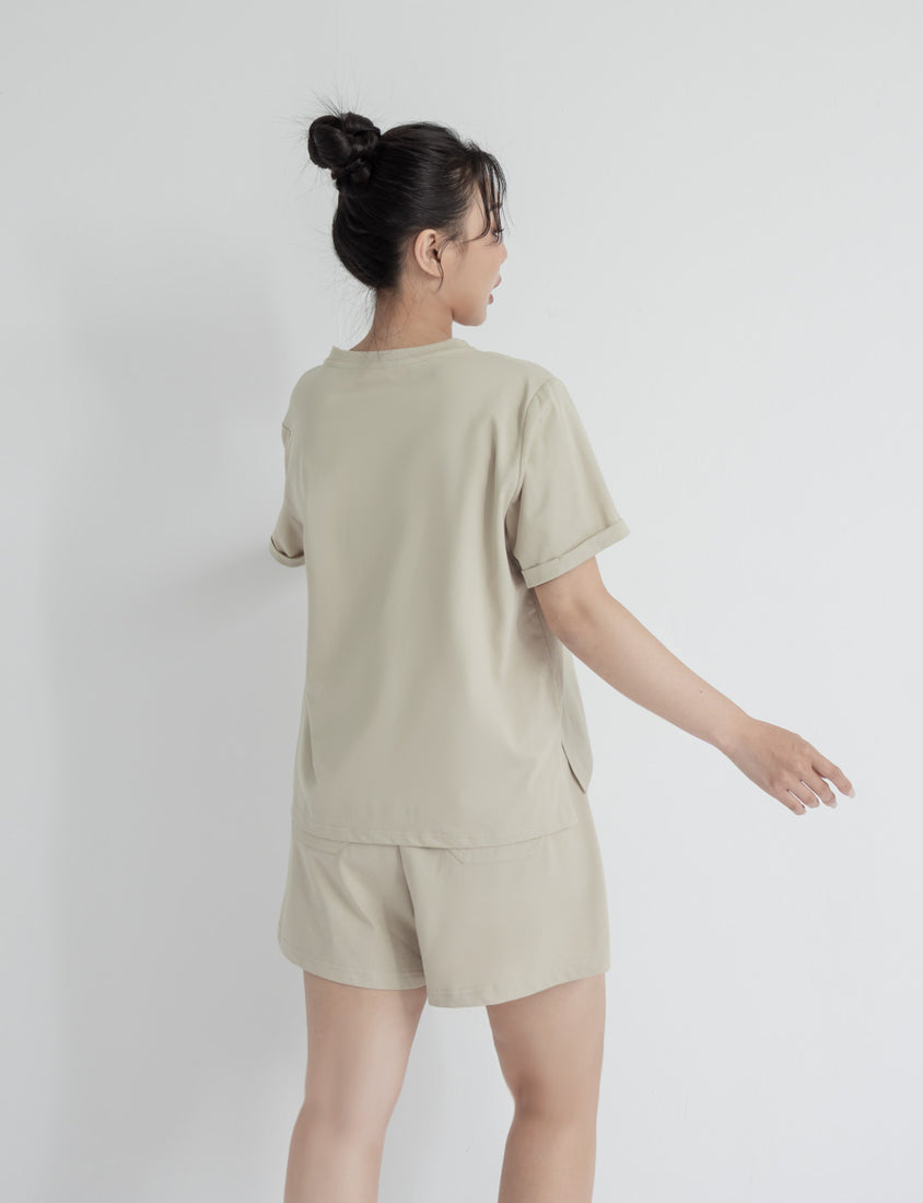 Instant Icy Cooling Sorona Plus Size V-Neck Tee