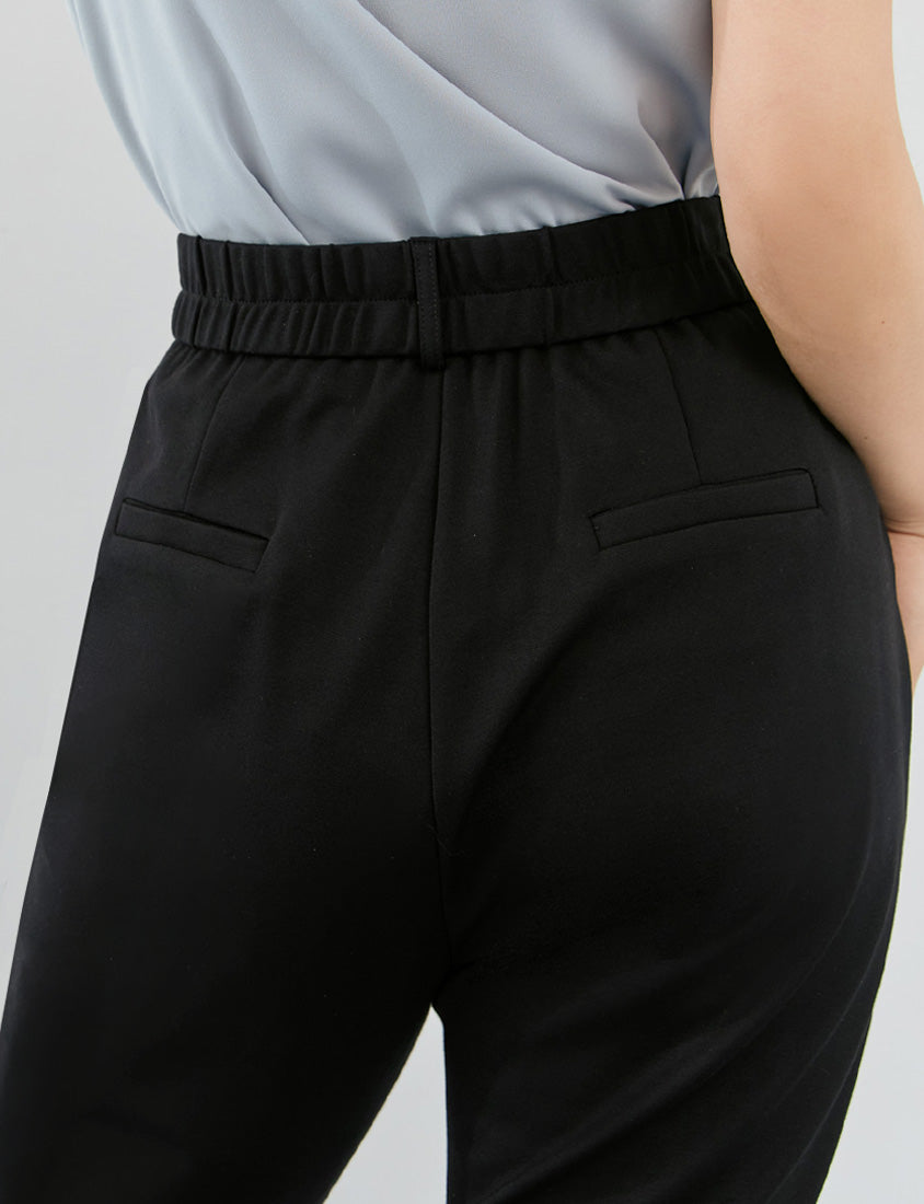 MISS. Pear-Shaped Friendly! Perfect Fit Slit Plus Size Flare Tailored Pants