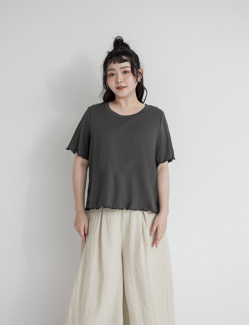 (Crew Neck) Zero Sweat Mark Cooling Plus Size Tee