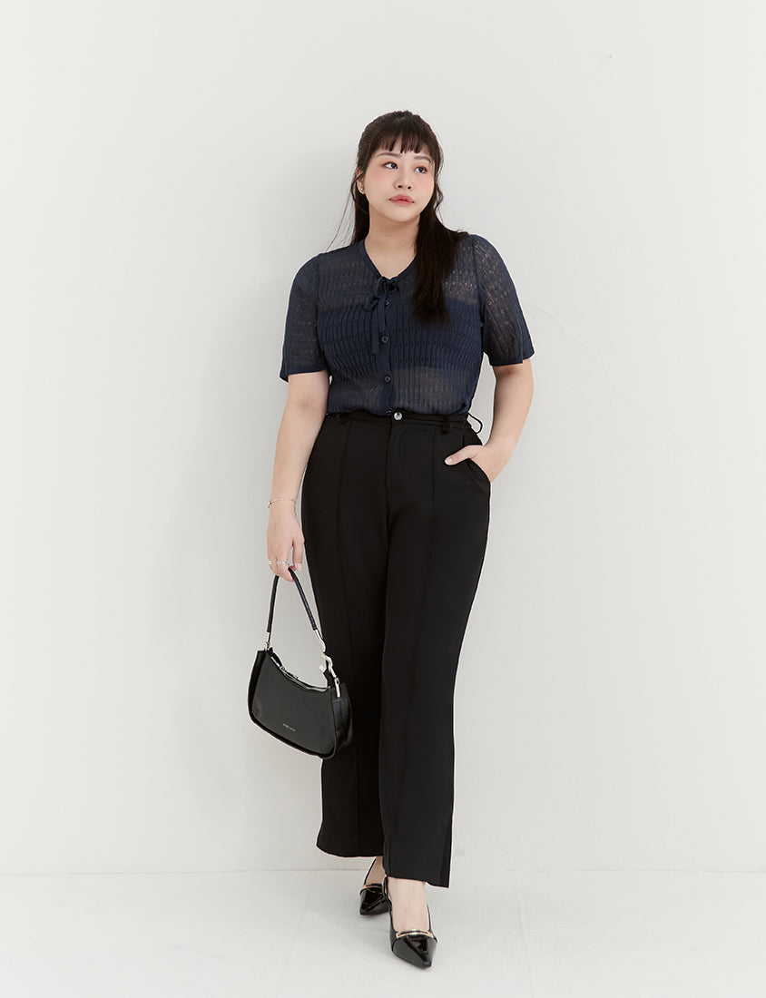 MISS. Instant Cooling Slim Fit Plus Size Flared Trousers